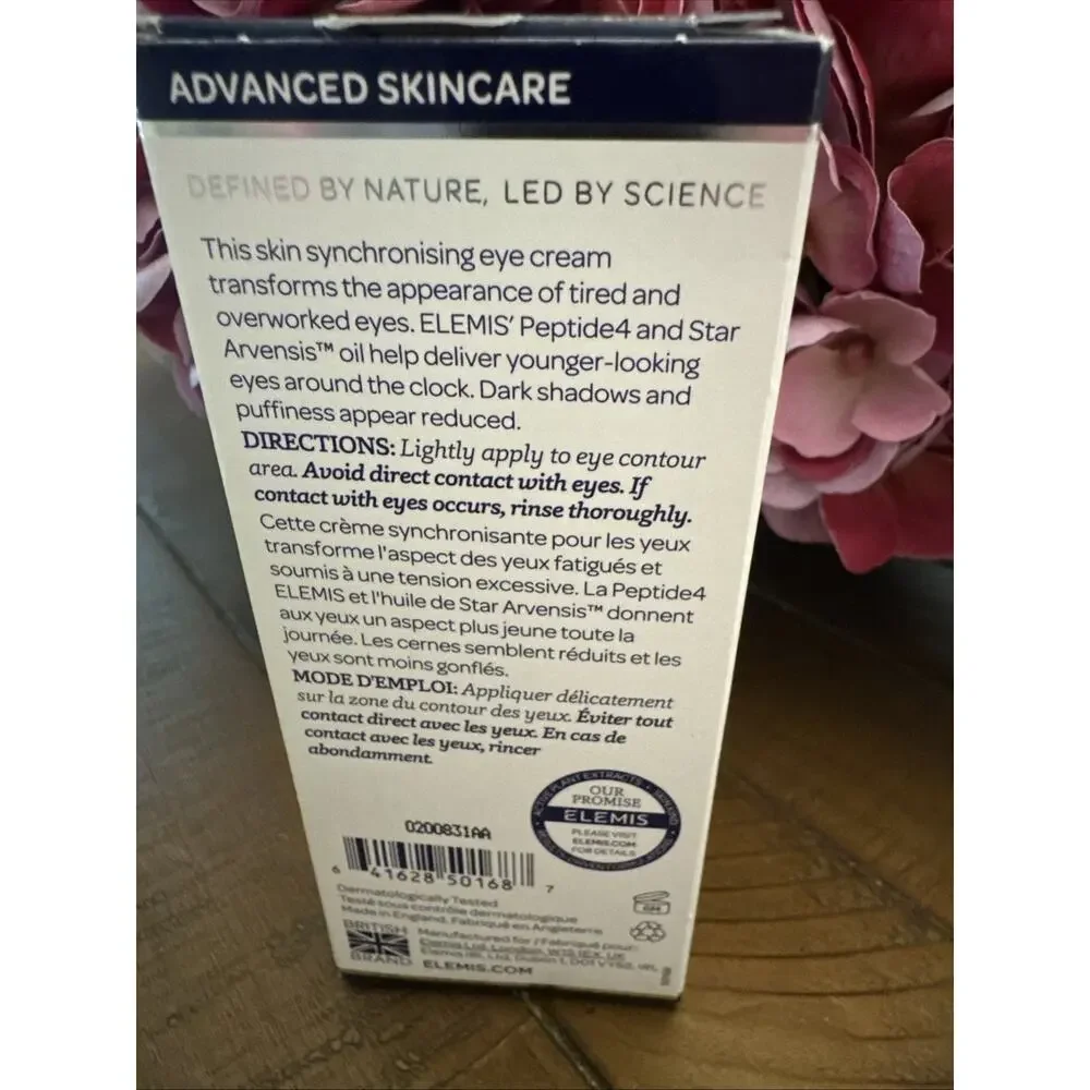 Elemis Peptide4 Eye Recovery Cream. Full Size, .5oz/15ml.